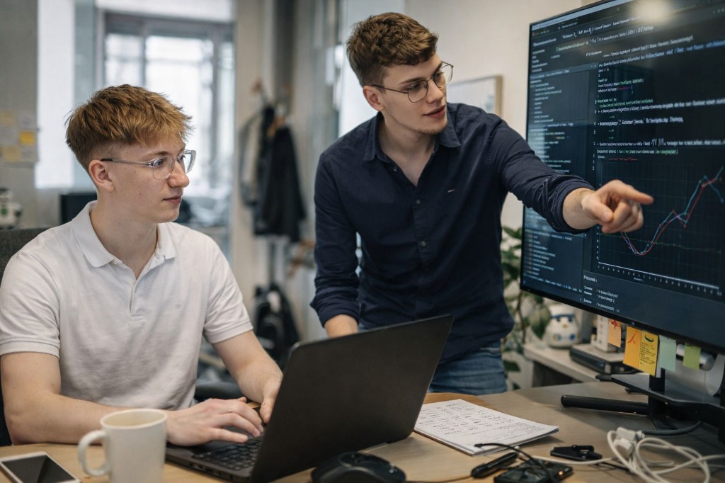 InfraQ-Team bei der gemeinsamen Analyse von Systemen und Monitoring-Daten